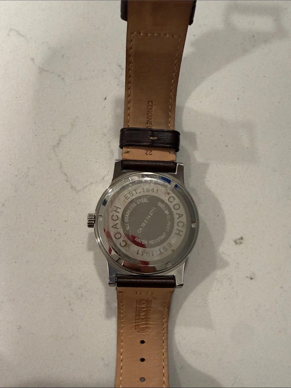 Coach Rivington 42mm Navy Dial Men's Japanese Quartz